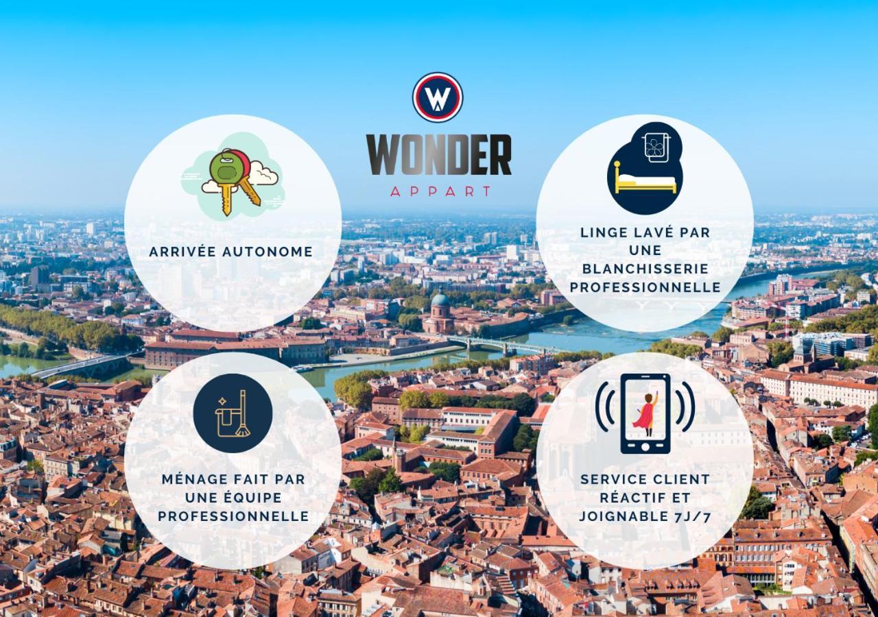 Wonder Appart' -A2- Parking Gratuit Apartment Toulouse Bagian luar foto